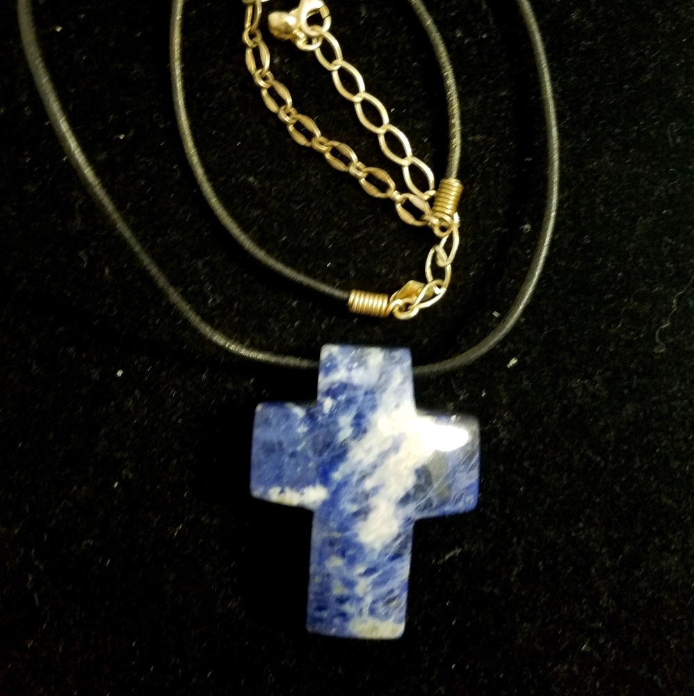 Jay King Solid Stone Cross - image 1